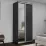 Dulap glisant Nex Home 1 Oglinda + 1 PAL (100x220x60), Antracit