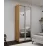 Dulap glisant Nex Home Mirror (100x220x60), Sonoma