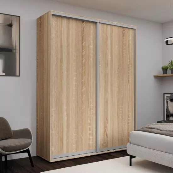 Dulap glisant Nex Home PAL (180x240x60), Sonoma