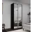 Dulap glisant Nex Home Mirror (100x220x60), Carbon