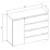 Comodă Magnus Grand 1D4S (120 cm), White