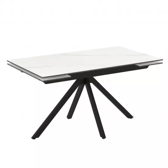Masă pentru bucătărie Magnus Perla, 80x75x140 cm, Calacatta