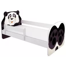 Детская кровать ACMA Meble Acma VII Animals/Panda, 80x160 бортик/матрас 7cm, 80x160 см, White/Black Детская кровать ACMA Meble Acma VII Animals/Panda, 80x160 бортик/матрас 7cm, 80x160 см, White/Black