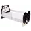 Детская кровать ACMA Meble Acma VII Animals/Panda, 80x160 бортик/матрас 7cm, 80x160 см, White/Black