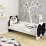 Детская кровать ACMA Meble Acma VII Animals/Panda, 80x160 бортик/матрас 7cm, 80x160 см, White/Black