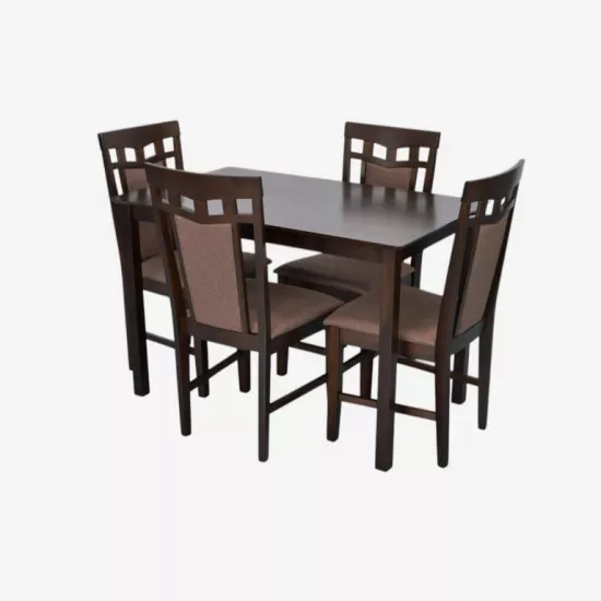 Set de mobilă Eva GLORIA Chocolate + 4 Deepa R Chocolate/Ekea12 Dark Brown