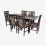 Набор мебели Eva HV-29V Chocolate + 6 Deepa R Chocolate/Ekea12 Dark Brown