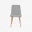 Set de mobilă Eva Raffles Rectangular White/Bella beech + 6 XR-154Wo Light grey 3