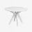 Set de mobilă Eva Raffles Round White + 4 COCO White/NV-10WP Grey