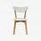 Set de mobilă Eva Raffles Round White/Bella beech + 4 CAMEROON White/Bella beech
