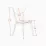 Set de mobilă Eva Raffles Round White/Bella beech + 4 CAMEROON White/Bella beech