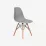 Set de mobilă Eva Raffles Round White/Bella beech + 4 LC-021 Grey