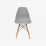 Set de mobilă Eva Raffles Round White/Bella beech + 4 LC-021 Grey