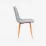 Set de mobilă Eva Raffles Round White/Bella beech + 4 XR-154Wo Light grey 3