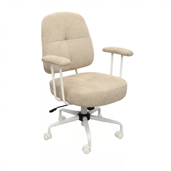 Кресло офисное Decoprim Pablo, Beige/White Leg