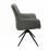 Scaun Decoprim Queen cu mecanism rotativ, Piele Grey