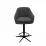 Scaun Decoprim Santi Bar, rotativ la 360 grade, Platin