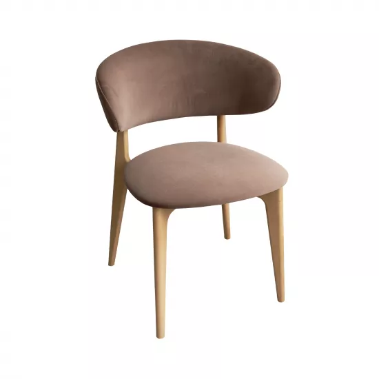 Scaun Decoprim Roses, Royal Velvet 4/Natural Legs