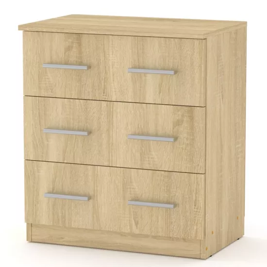 Comodă Kompanit Комод-3А, 61x39x69 см, Oak Sonoma