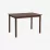 Набор мебели Eva Gloria Burnish oak + 4 Deepa R Burnish oak/Ekea12 Dark Brown