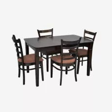 Набор мебели Eva HV-27V Chocolate + 4 COCO Chocolate/F-789 Brown