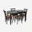 Набор мебели Eva HV-27V Chocolate + 4 COCO Chocolate/F-789 Brown