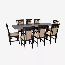 Set de mobilă Eva HV-27V Chocolate + 8 Deepa R Chocolate/NV-3WP