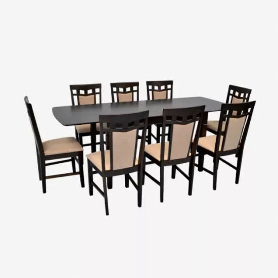 Set de mobilă Eva HV-27V Chocolate + 8 Deepa R Chocolate/NV-3WP