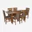 Набор мебели Eva HV-29V Burnish + 6 Deepa R Burnish/Ekea12 Dark Brown