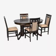 Set de mobilă Eva HV-31N Chocolate + 4 Deepa R Chocolate/NV-3WP