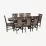 Набор мебели Eva HV-31N Chocolate + 8 Deepa R Chocolate/Ekea12 Dark Brown