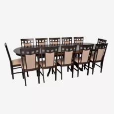 Set de mobilă Eva HV-33V Chocolate + 12 Deepa R Chocolate/NV-3WP