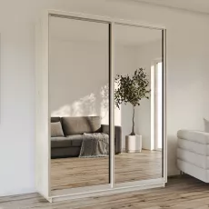 Шкаф-купе Garant Standart, 120x220x45 cm, 2 дв зеркало, Дуб крафт белый Шкаф-купе Garant Standart, 120x220x45 cm, 2 дв зеркало, Дуб крафт белый