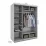 Dulap glisant Garant Standart, 170x220x60 cm, 1 PAL + 1 oglindă, White Сraft Oak