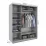 Dulap glisant Garant Standart, 180x220x60 cm, 1 PAL + 1 oglindă, White Сraft Oak