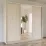 Dulap glisant Garant Standart, 200x220x60 cm, 2 PAL + 1 oglinda, White Сraft Oak