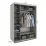 Dulap glisant Garant Standart, 160x220x60 cm, 1 PAL + 1 oglindă, Satin