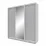 Dulap glisant Garant Standart, 200x220x60 cm, 2 PAL + 1 oglinda, Grey mouse