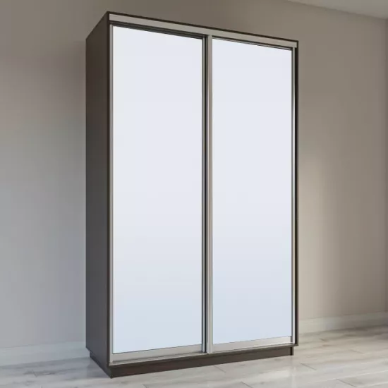 Dulap glisant Garant Standart, 180x240x60 cm, 2 oglinzi, Wenge