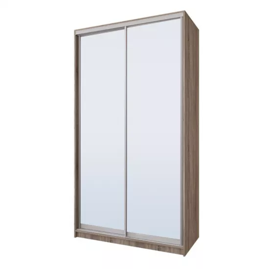 Dulap glisant Garant Standart, 180x240x60 cm, 2 oglinzi, Sonoma Truffle Oak