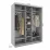 Dulap glisant Garant Standart (200x240x60) 1 oglindă + 2 PAL, Satin