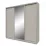 Dulap glisant Garant Standart (200x240x60) 1 oglindă + 2 PAL, Satin