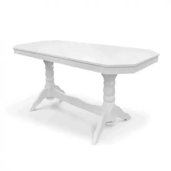 Masă pentru bucătărie Pavlyk Bukovel 120(+40)х80cm, White