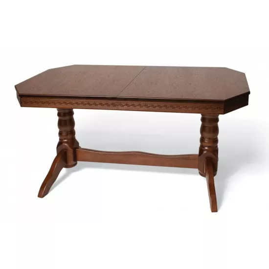 Masă pentru bucătărie Pavlyk Bukovel 160(+40)х90cm, Walnut