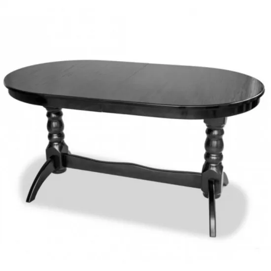 Masă pentru bucătărie Pavlyk Kitchen 160(+40)х90cm, Black