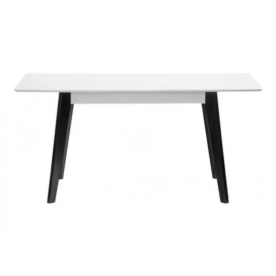 Masă pentru bucătărie Pavlyk Milano 120(+40)x80cm, Black/White