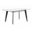 Masă pentru bucătărie Pavlyk Milano 120(+40)x80cm, Black/White