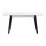 Masă pentru bucătărie Pavlyk Milano 120(+40)x80cm, Black/White