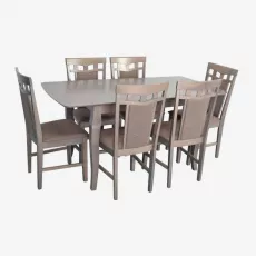 Набор мебели Eva HV-29V Antique Grey + 6 Deepa R Antique Grey/Ekea12 Dark Brown