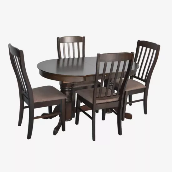 Набор мебели Eva HV-31N Chocolate + 4 Wenyi Chocolate/Ekea12 Dark Brown